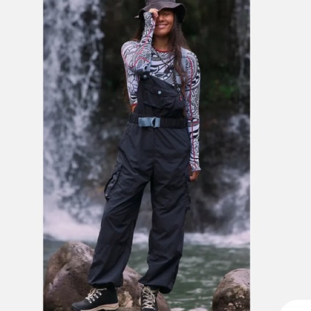 Free People Morning Meadow Nylon
Waterproof Rain Jumpsuit One Piece